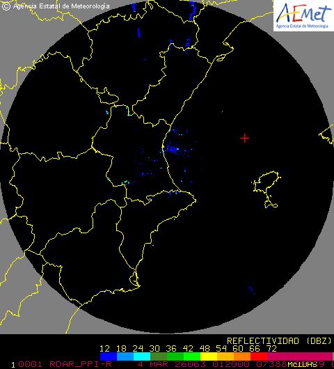 Radar Valencia/Murcia cycle 0