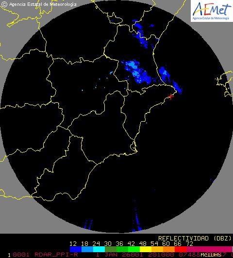 Radar Valencia/Murcia cycle 0