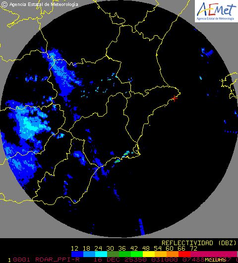 Radar Valencia/Murcia cycle 0