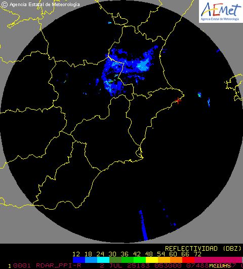 Radar Valencia/Murcia cycle 0