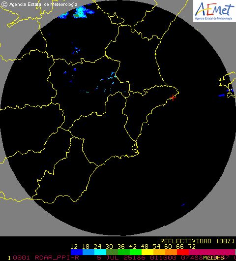 Radar Valencia/Murcia cycle 0