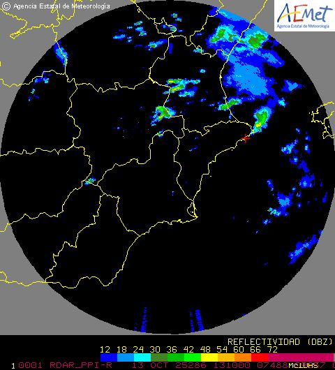 Radar Valencia/Murcia cycle 0