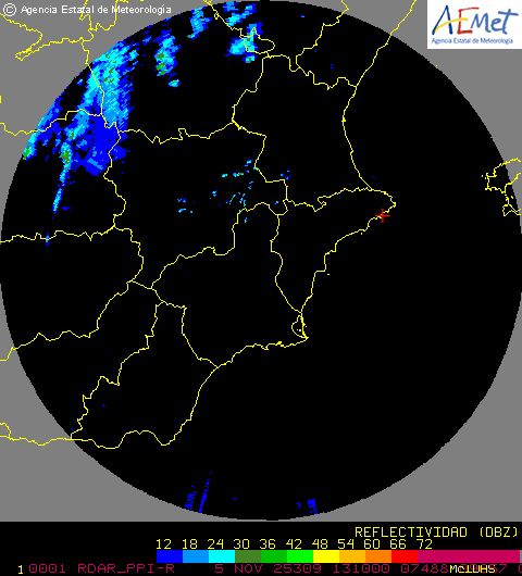 Radar Valencia/Murcia cycle 0