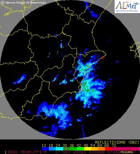 Radar Valencia/Murcia cycle 0