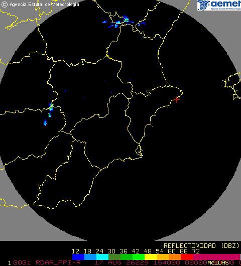 Radar Valencia/Murcia cycle 0