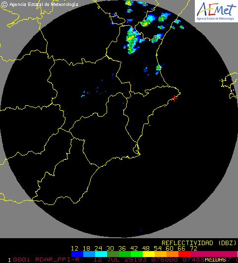 Radar Valencia/Murcia cycle 0
