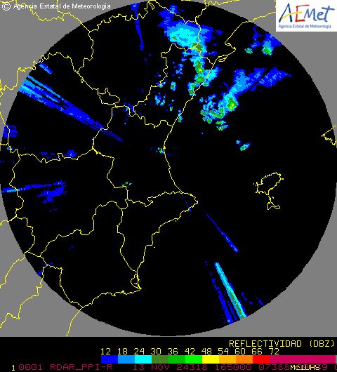 Radar Valencia/Murcia cycle 0