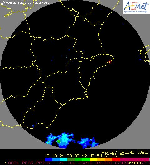 Radar Valencia/Murcia cycle 0