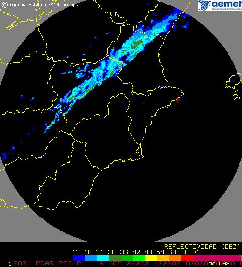 Radar Valencia/Murcia cycle 0