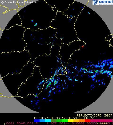 Radar Valencia/Murcia cycle 0