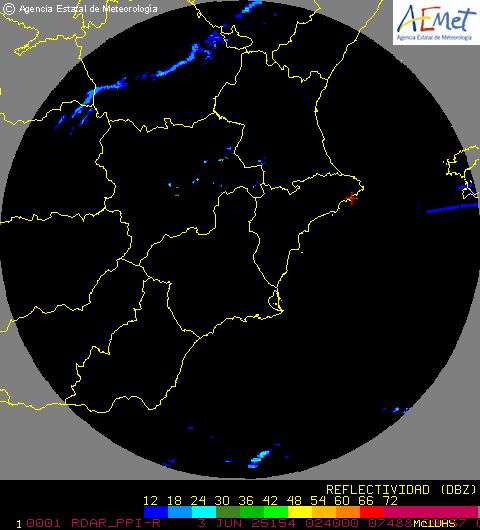Radar Valencia/Murcia cycle 0