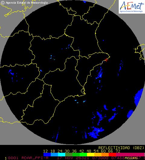 Radar Valencia/Murcia cycle 0