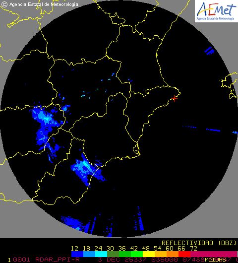Radar Valencia/Murcia cycle 0