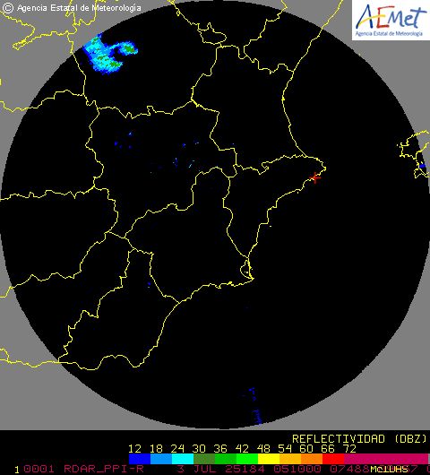 Radar Valencia/Murcia cycle 6